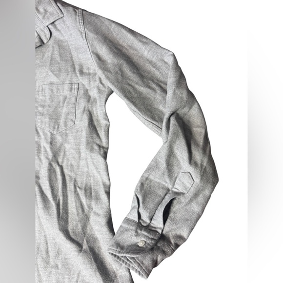 Frank & Eileen Shirley Oversized Button Up Shirt Gray Size Small Long Sleeve Top - Picture 5 of 8
